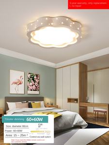 โคมไฟเพดานแอลอีดีทันสมัยรูปดาวพระจันทร์สุดสร้างสรรค์อะคริลิคอลูมิเนียมเหล็กศิลปะร่วมสมัยสำหรับห้องเด็กห้องนั่งเล่น - Product Image 2