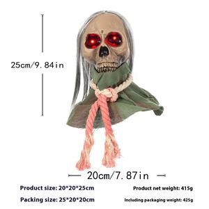 Décoration d'halloween commande vocale oscillante sorcière fantôme suspendu barre <span class=keywords><strong>de</strong></span> son rougeoyante chambre secrète maison hantée accessoires d'horreur - Product Image 6