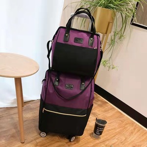 2022ร้อนขายกระเป๋ากระเป๋ากรณีที่มี4ล้อขายส่งแฟชั่น2 In 1เซ็ตเดินทางกลางแจ้งกระเป๋าเป้สะพายหลังรถเข็นกระเป๋าสัมภาระ - Product Image 6