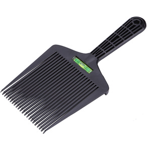 Peigne à cheveux plat, grand, noir, en plastique durable, pour usage domestique, peigne d'équilibrage pour la coupe de cheveux de style pompadour - Product Image 1