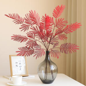 Simulation Mimosa <span class=keywords><strong>Pudica</strong></span> <span class=keywords><strong>Plante</strong></span> Artificielle Feuillage Plastique Sensible <span class=keywords><strong>Plante</strong></span> Feuilles pour Arrangement de Fleurs Décoration Intérieure Feuille Verte - Product Image 3