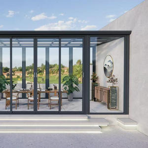 Personnalisable Design Moderne Cadre en Aluminium Véranda Usine Jardin Extérieur Maisons en Verre pour Quatre Saisons <span class=keywords><strong>Solarium</strong></span> pour Villas - Product Image 5