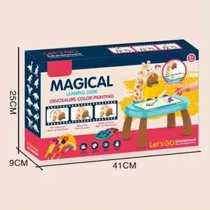 Mesa de Proyección Infantil <span class=keywords><strong>para</strong></span> Pintar, Mesa de Dibujo con Proyección de Dinosaurios y Hongos, Mesa de Almacenamiento con Proyección - Product Image 4