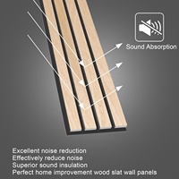 Panneaux acoustiques en bois Panneaux acoustiques en feutre PET insonorisé pour plafond Panneaux muraux acoustiques en bois à lattes acoustiques en chêne non huilé ou huilé
