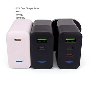 อะแดปเตอร์ชาร์จเร็ว 65W PD คุณภาพสูง 2 พอร์ต (Type C + USB A) กำลังไฟจริง 65W สำหรับ MacBook ขายส่งจากโรงงาน OEM - Product Image 3