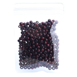 <b>Red</b> Wooden Beads 4 5mm Round Dyed Loose Beads For <b>Bracelet</b> Making DIY Spacer Beads 15g Approximately 280 Pieces - Product Image 5