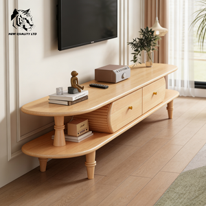china supplier low cost customize in stock Modern Eco-Friendly <b>TV</b> <b>Sideboard</b> for Living Room Bedroom Newest Wood <b>TV</b> Cabinet - Product Image 5