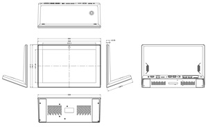 POS <b>Tablet</b> Pc <b>10</b>.1 Inch L Shape <b>Android</b> Display 1280x800 Customer Feedback Business Service Ordering Pc Ordering - Product Image 4
