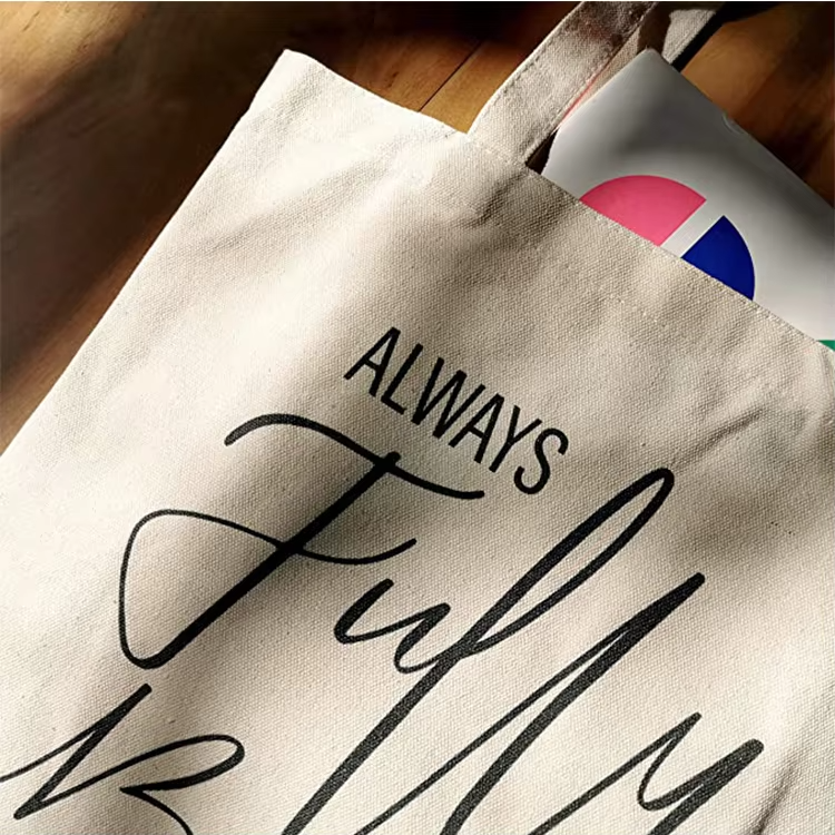 Cheap personalized design high quality durable shopping tote cotton canvas bag custom print