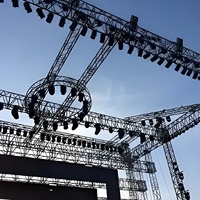 Système de treillis en aluminium non portable pour extérieur, treillis de concert, utilisé pour les scènes événementielles, à vendre