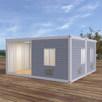Cabine préfabriquée en conteneur, fabriquée en usine, pour hôtel de villégiature, supermarché, salon, 1 chambre, moderne et durable