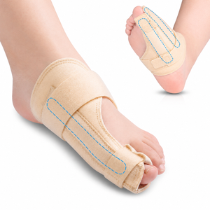 Attelle pour gros orteil pour femmes et hommes, support de maintien pour fracture du gros orteil, entorses sportives, blessures, protecteur de gros orteil réglable - Product Image 1