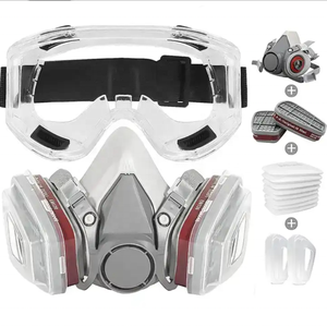 Juego de máscara facial de gas 6200, cubierta de pintura en aerosol, máscara antipolvo especial, juego completo de media máscara facial con protección para los ojos - Product Image 4