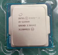 Pour processeur de bureau Intel Core I9-11900K d'occasion, 8 cœurs, 16 threads, LGA1200, jusqu'à 5,3 GHz
