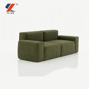 Sofá Comprimido Moderno para Sala de Estar, Mueble de Espuma de Alta Densidad con Moldeado Integrado, Sofá Minimalista de Tela en Caja - Product Image 2