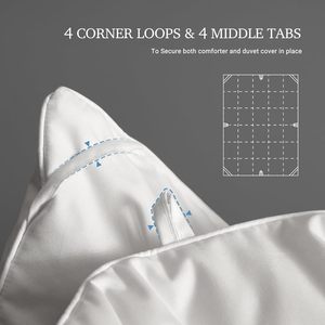 Couette en plumes de canard blanc de luxe pour hôtel, moderne, unie, toutes saisons, chaleur moyenne - Product Image 3