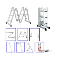 Aluminium Teleskop Fischgräten leiter Verdickte Klapp leiter Multifunktion ale Hebetechnik Treppen Leiter Rack