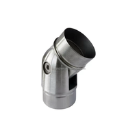 Coude de tube rond réglable de conception moderne pour les accessoires de main courante en acier inoxydable dans les applications de balcon et d'escalier