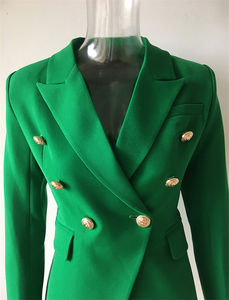 A3816 Top Selling Double Button <strong>Women</strong> <strong>Blazers</strong> Office Lady New Model Jacket - Product Image 5