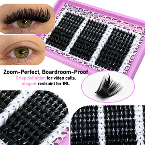 210 bouquets de cils naturels, denses et bouclés, ensemble de cils individuels segmentés pour un maquillage quotidien, de fêtes ou de bricolage. - Product Image 5