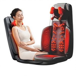 Coussin de massage portable multifonctionnel mécanique pour le corps entier (cou, taille, hanches, jambes, dos) avec pétrissage, thérapie thermique et vibrations - Product Image 1
