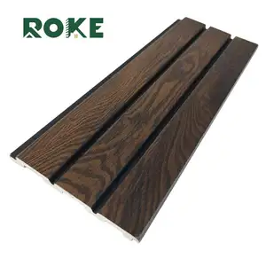 OEM ROKE Ps Foam Charcoal Polystyrene Bamboo Charcoal 3d Decorative Flutted Gold Black Modern Wallboard Self Adhesive Wall Panel