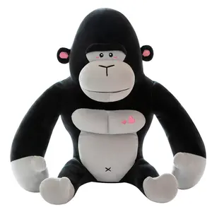 새로운 27CM King Konged 봉제 인형 침팬지 박제 동물 봉제 완구 소년 소녀 원숭이 유도체를위한 베개 근육 선물