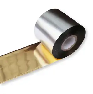 नया फार्मूला धातु आभा सोने की पन्नी के लिए साटन मुद्रण TTR रिबन