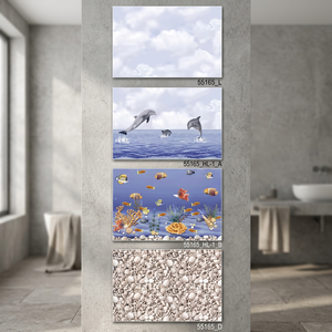 Azulejos de pared de cerámica impresos en HD, 300x450mm, 30x45cm, 12x18 pulgadas, función de ladrillo refractario de porcelana Interior para exteriores, diseño de baño - Product Image 4
