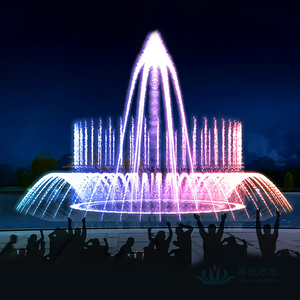 Fuente de Agua Dinámica con Luces LED, Fuente de Agua Danzante para Espectáculos Acuáticos Nocturnos en Plazas - Product Image 1