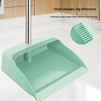 Ensemble balai et pelle en plastique épaissi pour la maison, balai magique deux pièces et serpillière trois pièces avec raclette, fournitures de nettoyage de sol