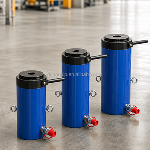 Vérin hydraulique autobloquant à simple effet avec verrouillage automatique de la écrou, capacité 500 tonnes, pour levage lourd en pont et exploitation minière - Product Image 3
