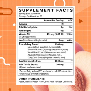 Gomitas para Aumentar el Peso y el Volumen de Glúteos OEM ODM, Vitamina D3, Hierro, Acelera el Crecimiento Muscular, Suplementos Herbales para Adultos - Product Image 2