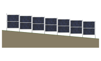 Clôture solaire bifaciale multifonctionnelle, module photovoltaïque vertical pour clôture de propriétés résidentielles, système de montage solaire