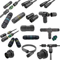 Connecteur rapide étanche M20 série IP68, faisceau de câblage en ligne haute intensité de type T à montage sur panneau
