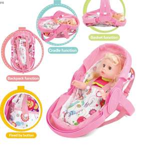 Venta al por mayor barato juego <span class=keywords><strong>de</strong></span> simulación bebida agua orina plegable cochecito cuna bebé 14 pulgadas muñeca <span class=keywords><strong>de</strong></span> hierro cochecito <span class=keywords><strong>de</strong></span> juguete - Product Image 2