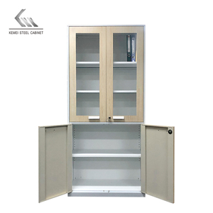 Archivador de oficina <span class=keywords><strong>con</strong></span> 2 puertas, archivador de vidrio, <span class=keywords><strong>llave</strong></span>, armario, almacenamiento - Product Image 4