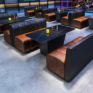 Divano Moderno in Pelle per Bar e Locali Notturni, Adatto per Arredamento Commerciale in KTV, Locali Musicali, Bar e Taverne - Product Image 5