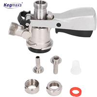 Kegmaxs – nouveau coupleur de Type D avec PRV pour distributeur de bière pour brassage à domicile, plateau de goutte-à-goutte pour fût de nettoyage, moulin à Malt, serrure à bille, fût MiniKeg