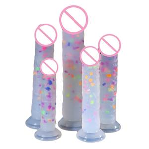 Dildo de Gelatina de Cristal Realista Súper Suave de Silicona con Ventosa - Product Image 1