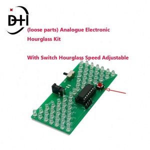 DIY Analogue Electronic Hourglass Kit STC Microcontroller Skills Training Loose Parts Microcontroller LED <b>Light</b> DIY Loose Parts - Product Image 4