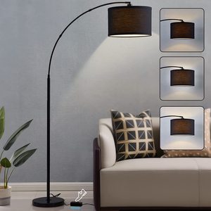 Meilleures ventes, lampadaire à Arc moderne avec ampoule Led, lampes <span class=keywords><strong>sur</strong></span> <span class=keywords><strong>pied</strong></span> en métal avec <span class=keywords><strong>abat</strong></span>-<span class=keywords><strong>jour</strong></span> suspendu pour salon - Product Image 1