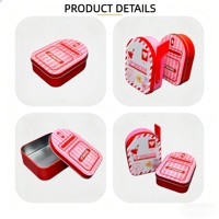 Boîtes en fer personnalisées imprimées pour rouges à lèvres, baumes à lèvres, cosmétiques et emballages alimentaires, avec des designs uniques en forme de boîte aux lettres