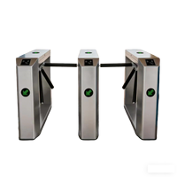 Tourniquet de sécurité à reconnaissance faciale semi-automatique en acier inoxydable, tourniquet à trois rouleaux