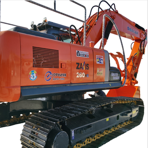 Excavatrice sur chenilles hydraulique Hitachi ZX260 d'occasion d'origine japonaise, 26 tonnes, moteur Isuzu, pompe, roulement, engrenage, moteur, expédition mondiale - Product Image 1