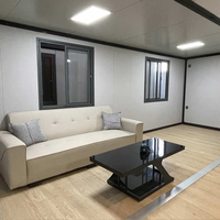 Maison mobile modulaire préfabriquée anti-corrosion, extensible, démontable, style ferme/artisanat, avec cuisine, 20ft/40ft, double aile, garantie 2 ans