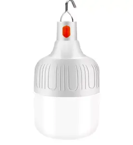 Bombilla led de emergencia con suspensión de encendido/apagado, 5 horas de tiempo de descarga, recargable por usb, 80W