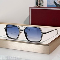 JMM ADMIRAL 56-18-146 Topkwaliteit herenzonnebril voor dames Designer zonnebril Klassiek Punk Luxe Titanium UV400 met doos