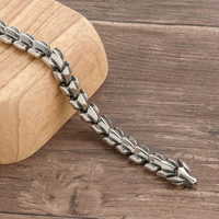 Hip Hop Viking en acier inoxydable or Dragon Bracelet chaîne à maillons pour homme