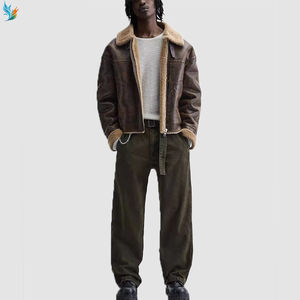 Giacche <span class=keywords><strong>Bomber</strong></span> in <span class=keywords><strong>Pelle</strong></span> Personalizzate di Alta Qualità da <span class=keywords><strong>Uomo</strong></span>, Giubbotti da Aviatore in Montone Shearling da <span class=keywords><strong>Uomo</strong></span> - Product Image 3